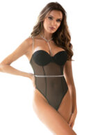 Black Sheer Teddy with Faux Diamond Accents by My Secret Drawer® mysecretdrawer.co.uk 31