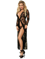 Floral Lace Full-Length Sheer Robe by My Secret Drawer® mysecretdrawer.co.uk 24