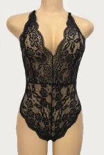 Scalloped Lace Decolletage Bodysuit by My Secret Drawer® mysecretdrawer.co.uk 85