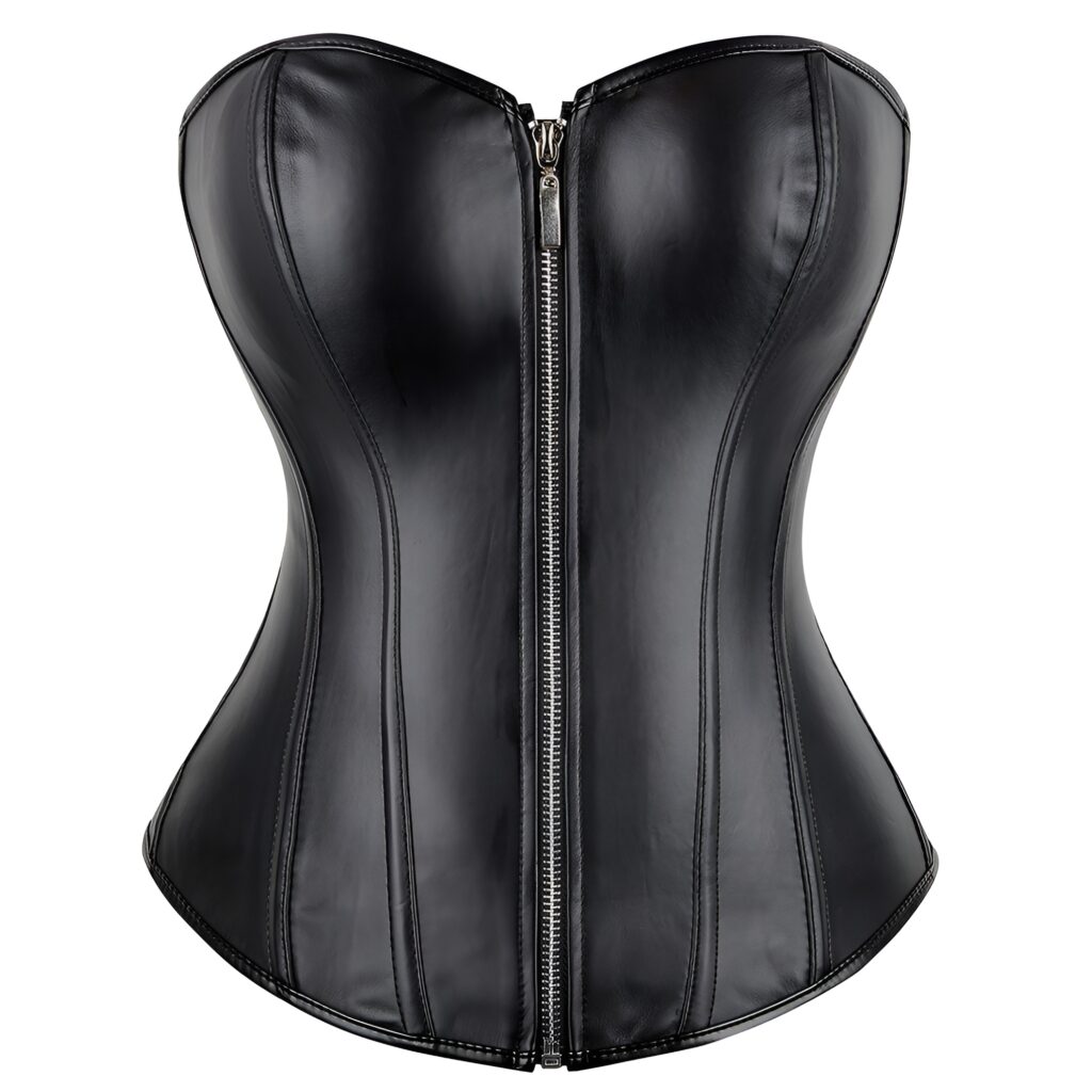 Commanding Faux Leather Corset by My Secret Drawer® mysecretdrawer.co.uk