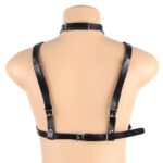 Black Leather and Stainless Steel BDSM Chest Harness by My Secret Drawer® mysecretdrawer.co.uk 20
