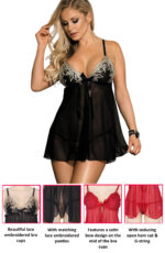 Flirtation Open-Cut Babydoll by My Secret Drawer® mysecretdrawer.co.uk 46