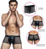 Men’s Sheer Brief with Leather-look Pouch – 2 pack by My Secret Drawer® mysecretdrawer.co.uk 28