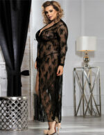 Floral Lace Full-Length Sheer Robe by My Secret Drawer® mysecretdrawer.co.uk 30