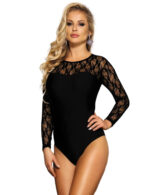 Long Sleeve Black Lace Teddy by My Secret Drawer® mysecretdrawer.co.uk 24