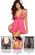 Sheer Mesh Halter Lingerie Set by My Secret Drawer® mysecretdrawer.co.uk 43