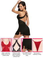 Scalloped Lace Cross-Back Chemise by My Secret Drawer® mysecretdrawer.co.uk 37
