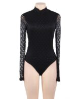 Diamond Long Sleeve Bodysuit by My Secret Drawer® mysecretdrawer.co.uk 25