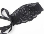 Confession Lace and Faux Leather Bra Set with Garters and Ties by My Secret Drawer® mysecretdrawer.co.uk 42
