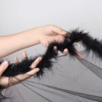 Hollywood Sheer Robe with Marabou Fur Trim by My Secret Drawer® mysecretdrawer.co.uk 69