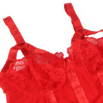 Sheer Voile and Lace Bra Teddy With Thigh Garter Bands mysecretdrawer.co.uk 53